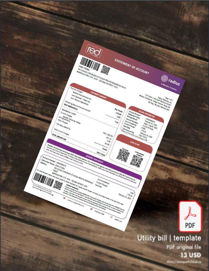 Utility bill | Albanian Power | Albania